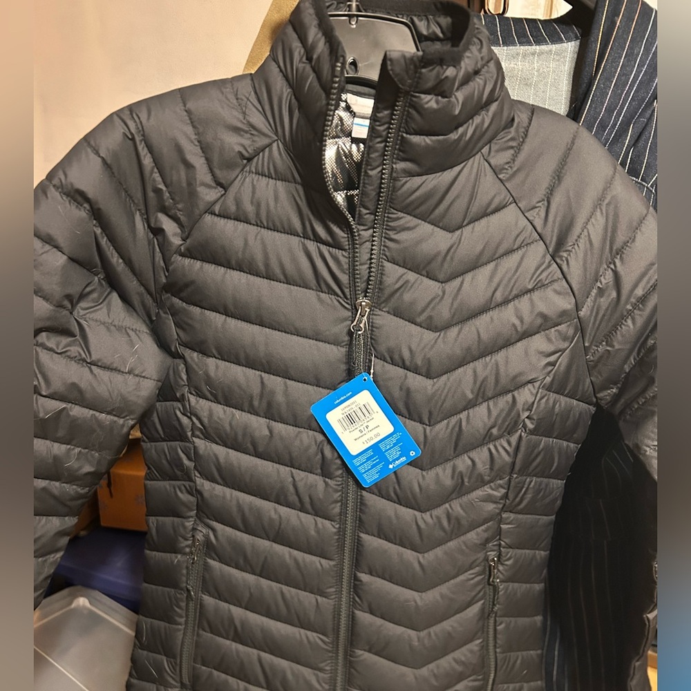 Columbia Powder Lite Jacket Black Small NWT